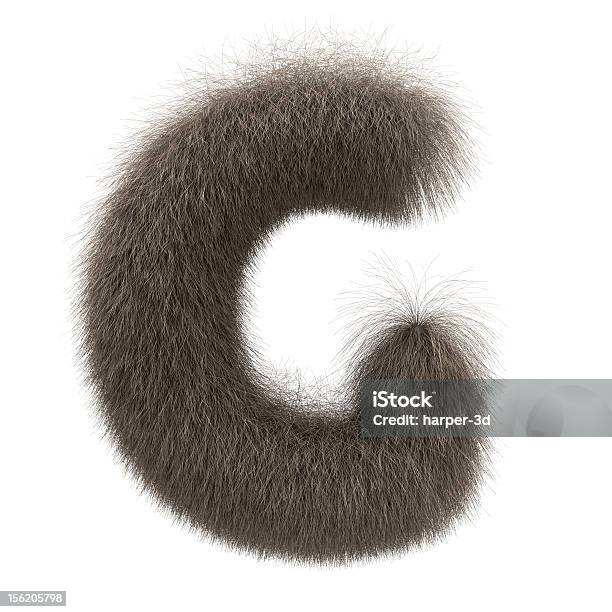 알파벳 G 메트로폴리스 모피가 알파벳 알파벳 G에 대한 스톡 사진 및 기타 이미지 - 알파벳 G, 동물 털, 3차원 형태
