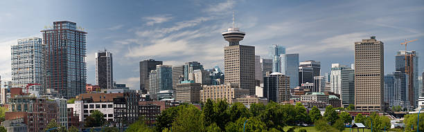 Vancouver CBD Panorama Vancouver’s central business district as seen from the east. east vancouver stock pictures, royalty-free photos & images