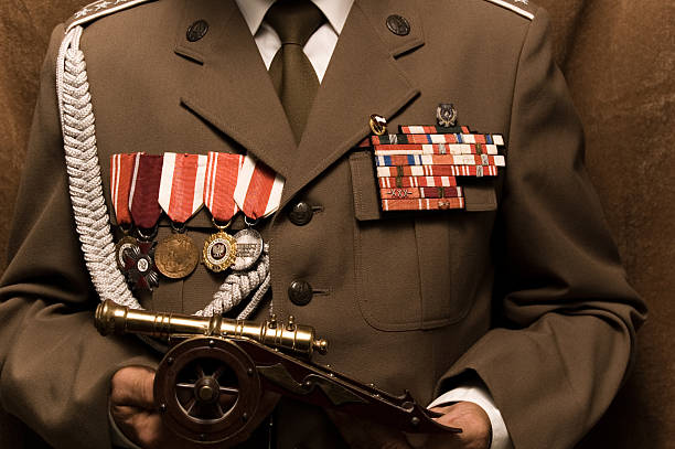 istock Soldier in uniform with awards 156208107