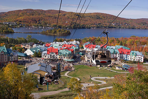 istock Mont Tremblant Gondola, Resort and Lake 156208563