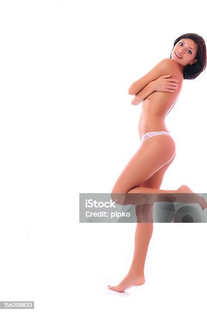 Gioiosa Nudo Donna - Fotografie stock e altre immagini di Abbronzatura - Abbronzatura, Adulto, Alimentazione non salutare