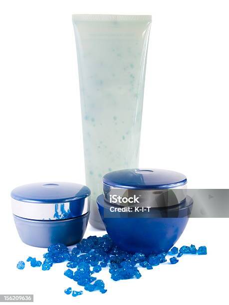 Foto de Creme Loção E Azul Sal De Banho e mais fotos de stock de Amimar - Amimar, Azul, Beleza