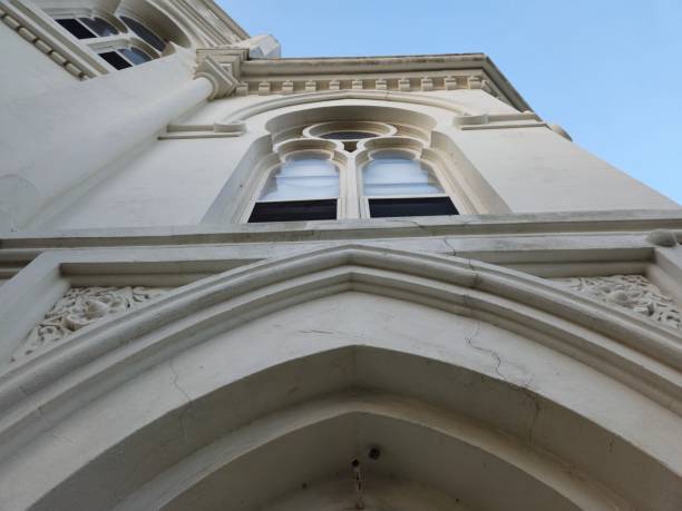 istock Building In Galveston Texas With Classic Architectural Arch Features 1562100499