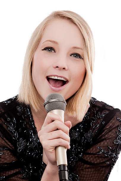 female singer stock photo