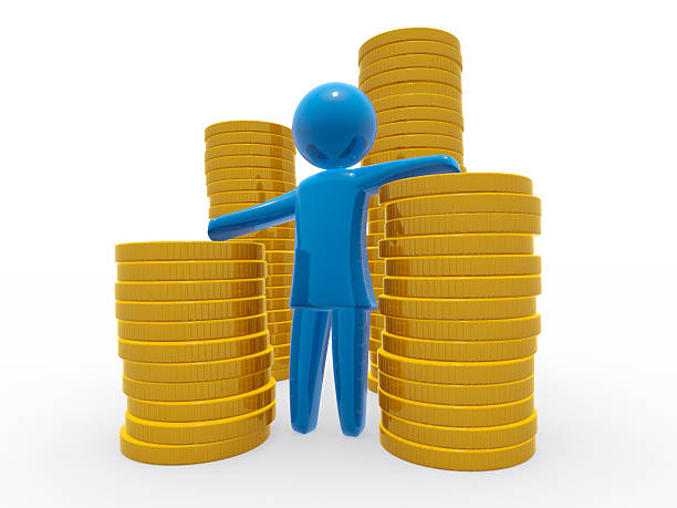 Millionaire stock photo