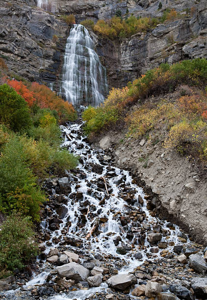 istock Bridal Veil Falls Utah in Autumn Colors 156210525