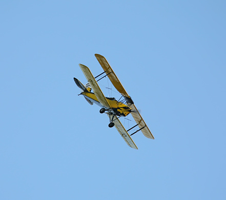 Tiger Moth, a biplane from the good old days.