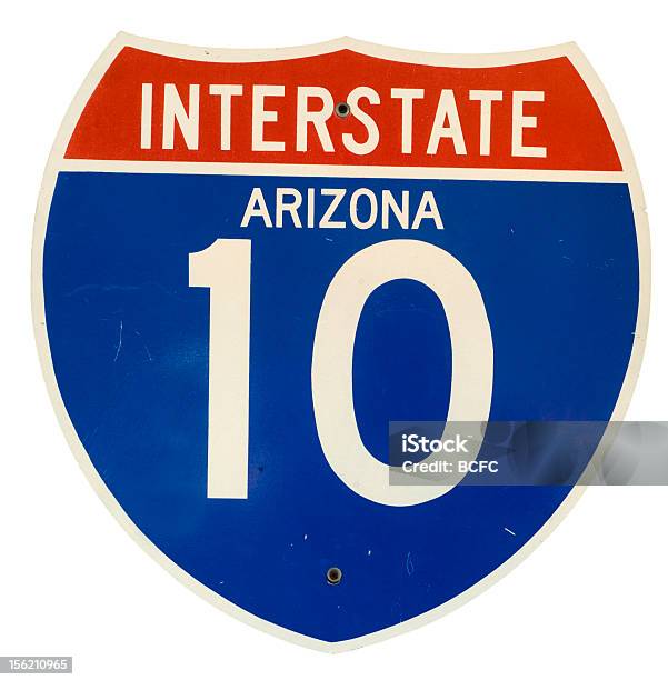 Interstate Arizona I10 Segnaletica Stradale - Fotografie stock e altre immagini di Arizona - Arizona, Autostrada, Autostrada interstatale americana