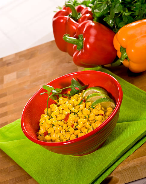 Yellow corn stock photo