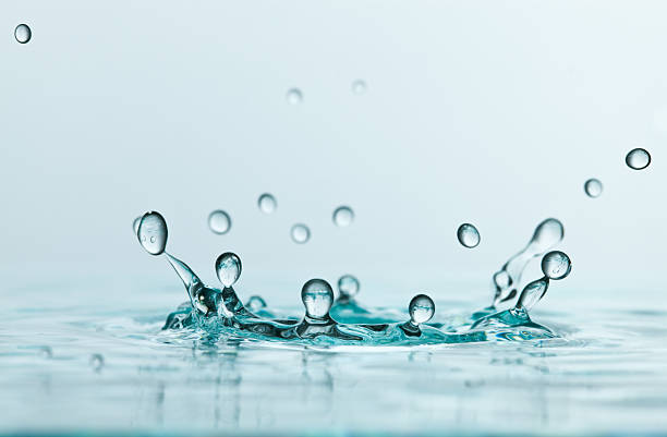 Shot of water splashing stock photo