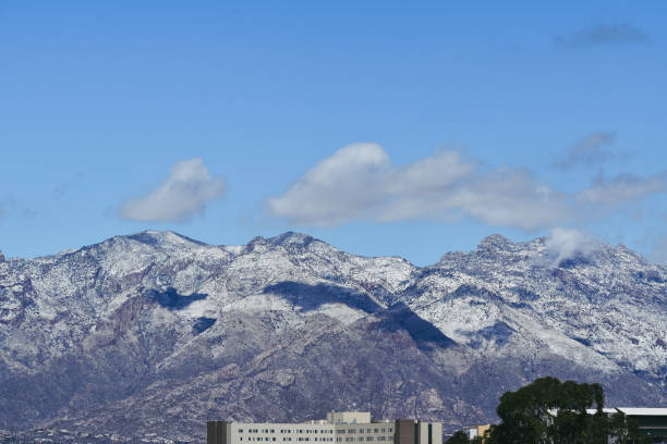 istock Snowy Mountain View from Tucson, Arizona 1562116501