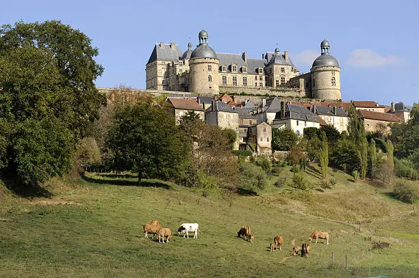 Hautefort castle is one of the most prestigious castles situated in Perigord Noir, France, near the Dordogne river in the south-west of France. It is classified as an historic Monument.  Between 1630 and 1670 the castle