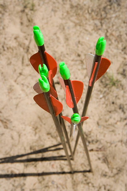 Bow flechas - foto de stock