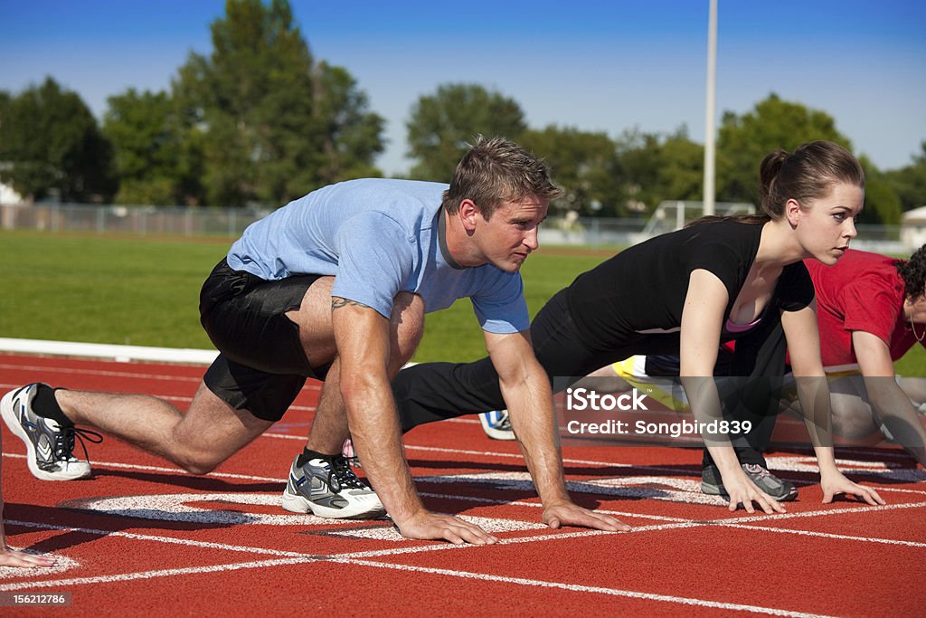 Auf die Plätze - Lizenzfrei Rennen - Sport Stock-Foto