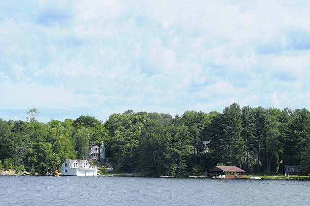 istock Cottage with a boat house 156212858