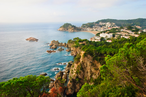 Tossa de Mar on Spain's Costa Brava is a popular with tourists as a holiday resort area.