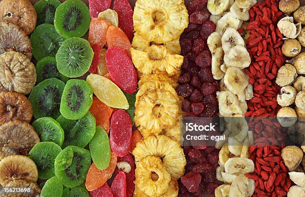 Mix Of Dried Fruits Stock Photo - Download Image Now - Dried Fruit, Fruit, Dry