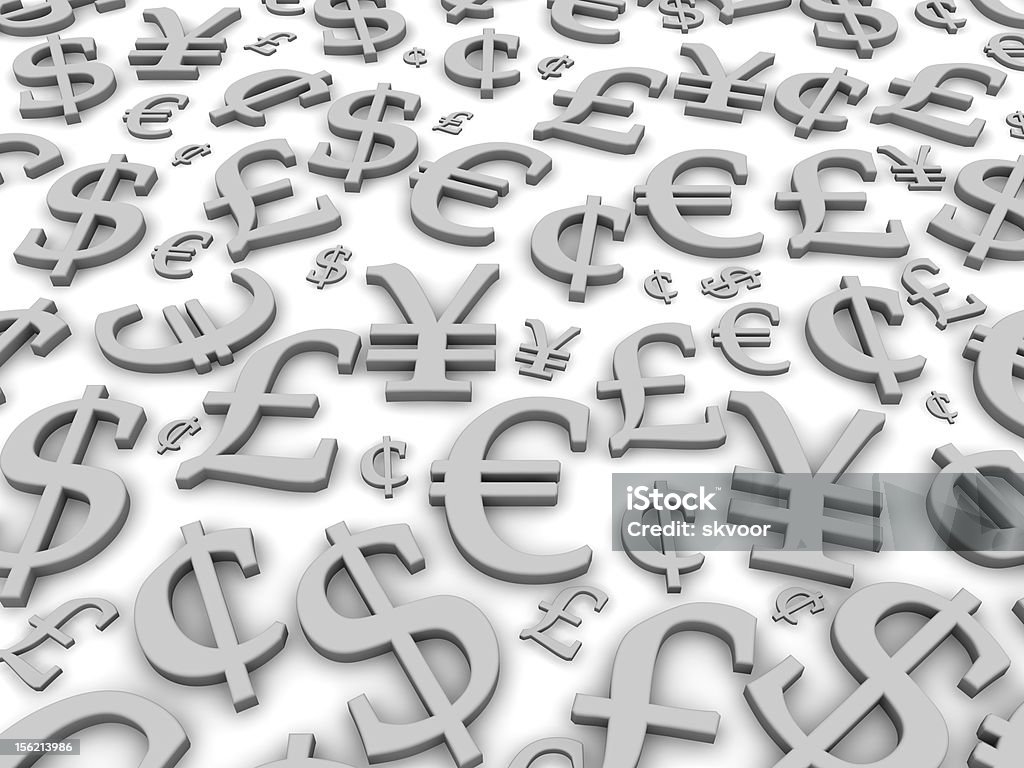 Schwarze und weiße Symbole Hintergrund Währung - Lizenzfrei Bildhintergrund Stock-Foto