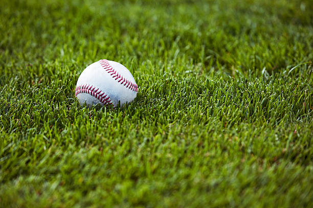 de beisebol - baseballs baseball baseball diamond grass - fotografias e filmes do acervo