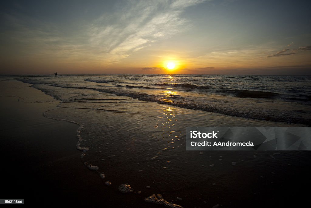 Casuarina Beach Sunset, Darwin, Northern Australia Beach Stock Photo