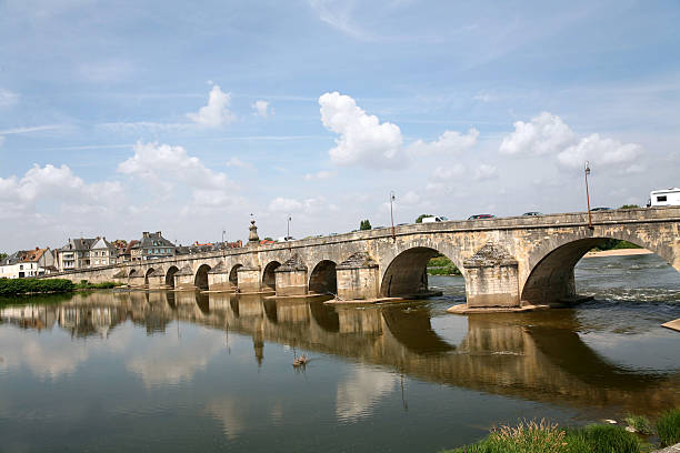 istock Old stone bridge across the Loire 156214872
