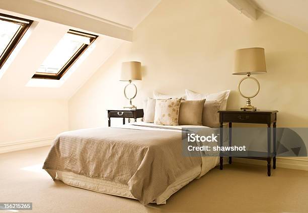 Loft Room Stock Photo - Download Image Now - Architecture, Attic, Bed - Furniture