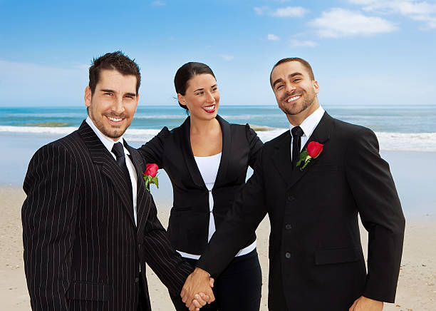 istock Gay wedding on a beach 156215338