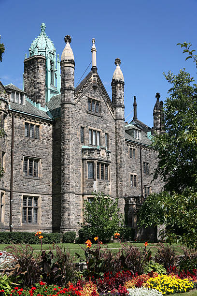 istock Gothic College with garden 156215383