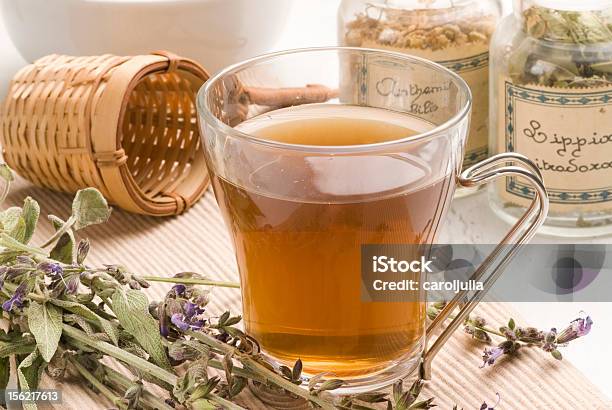 Herbal Tea Lavender Infusion Stock Photo - Download Image Now - Alternative Therapy, Close-up, Cup