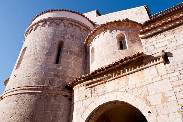 Mediterranean Stone church stock photo