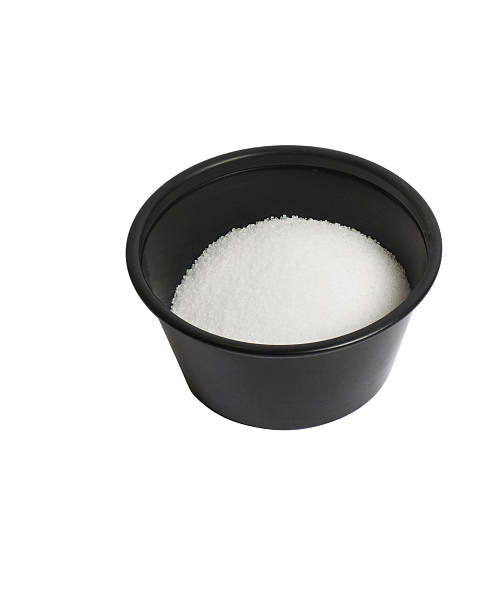 Salt in a container stock photo