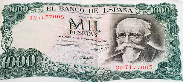 istock Bill of thousand pesetas 156219018