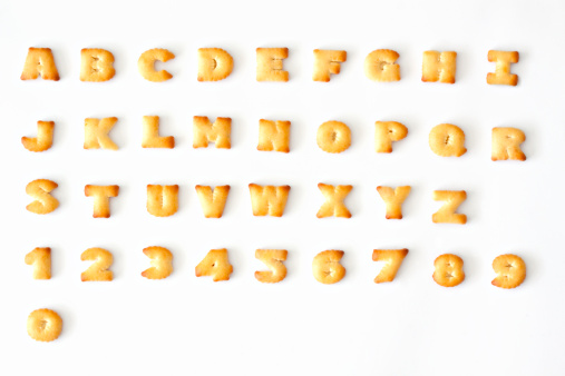 A composite image of steel stamp letters