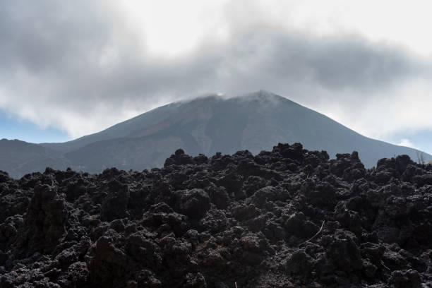 istock Volcano Lava. Pacaya Volcano in Background. Guatemala 1562224047