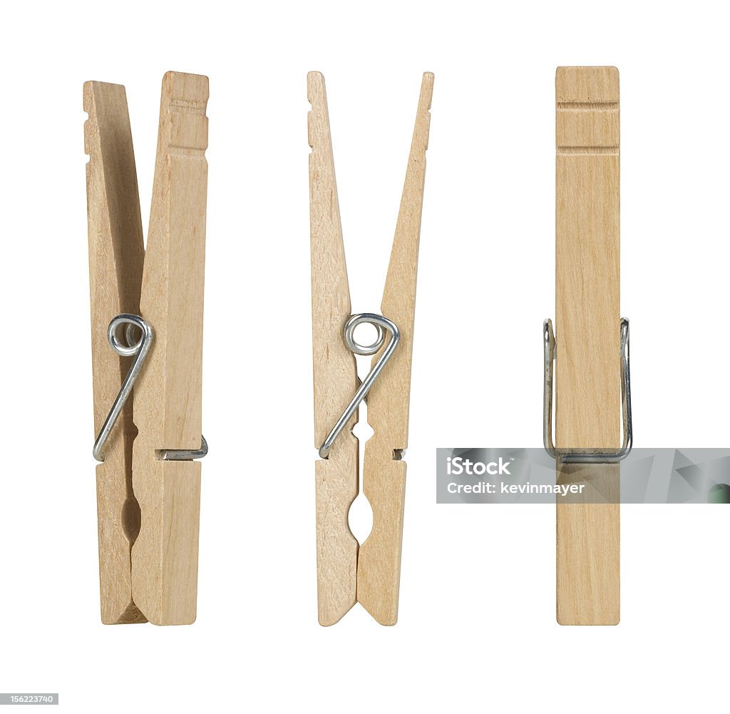 Wooden Clothespins Clothespin Stock Photo