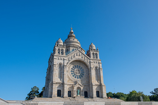 Basilica of the sanctuary of Santa Luzia, Viana do Castelo. Portugal