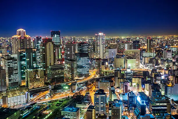 Umeda Osaka by Night, Japan