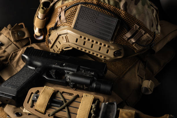 istock US Special forces Military gear with American black flag patch 1562424931