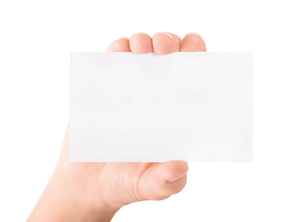 istock Showing blank business card isolated 156247887