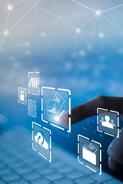 Technology, Organization, Computer, Document, Data,
Technology, Digital Display, Toolbox, Computer Software, Organization, vertical Businesswoman using a computer to document management concept, online documentation database and digital file storage system/software, records keeping, database technology, file access, doc sharing. download manager stock pictures, royalty-free photos & images