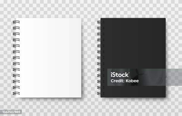 Black Notepad Vector Vector Notepads White And Black Notepads Blank Notepad Mockup School ...