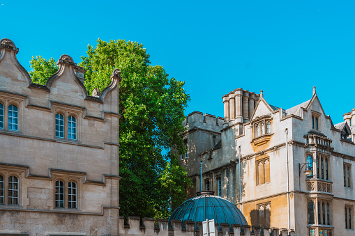 Magnificent historic buildings in the centre of Oxford, UK