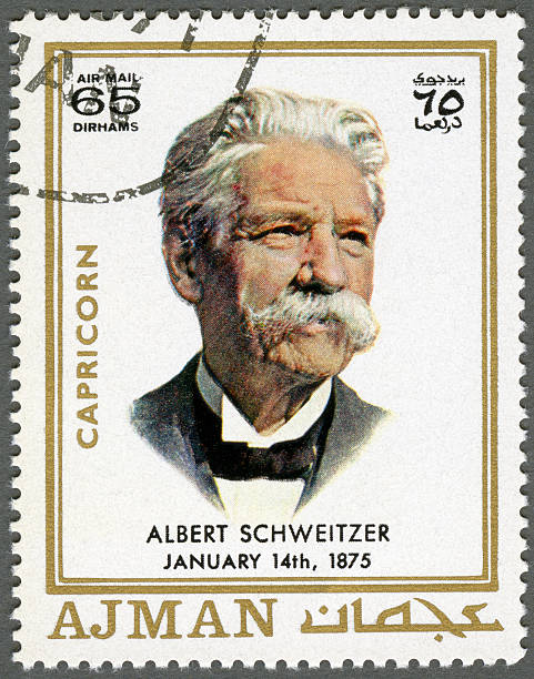 istock Postage stamp Ajman 1970 Albert Schweitzer (1875-1965) 156252887