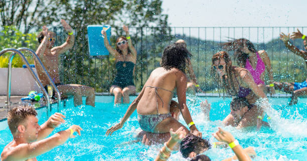 istock Young People On A Pool Party 1562545880