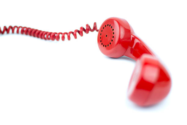 istock Telephone receiver and cord 156255147