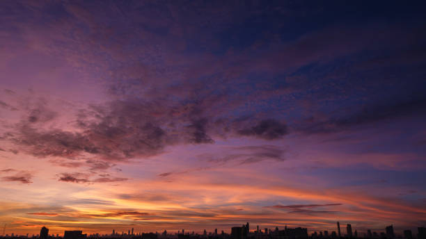 istock beautiful sky before sunrise over the city 1562582343