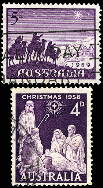 istock Christmas stamps from Australia. 156258492