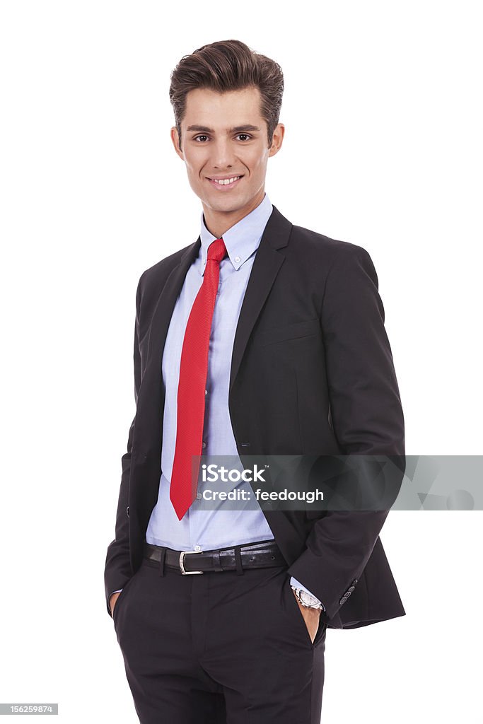 positive and relaxed business man positive and relaxed business man looking very approachable Cut Out Stock Photo