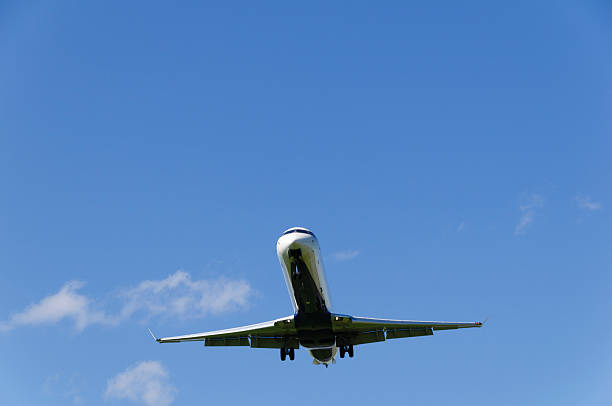 istock Airplane about to land 156259919