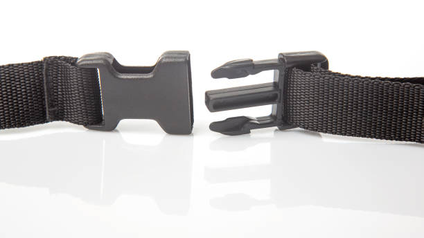 istock Fastex plastic clip for backpacks, bags, nylon belts on a white background. items and accessories for clothing and fixing tourist equipment 1562621209